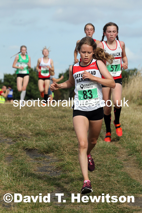 Girls under-15s 2021 North Eastern League, Wrekenton, Low Fell, Gateshead. Photo: David T. Hewitson/Sports for All Pics